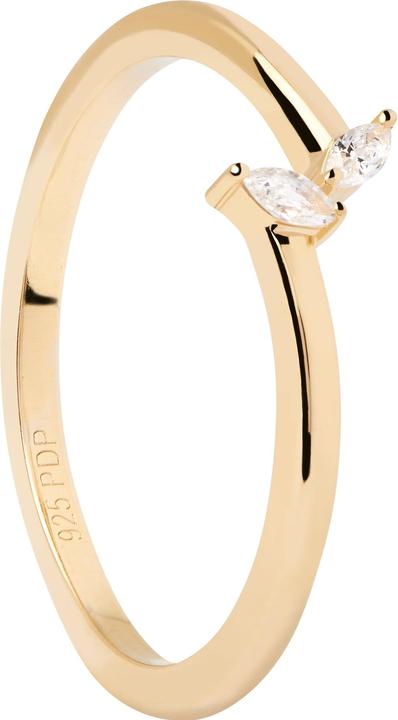 Pd Paola PDPAOLA - JemnÃ½ pozlacenÃ½ prsten se zirkony EVA Gold AN01-876 - Circuit: 56 mm (56, 925 Silber)