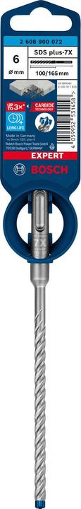Productafbeelding Bosch Professional Zubehör Expert SDS plus-7X hamerboor, 6 x 100 x 165 mm (6 millimeter)