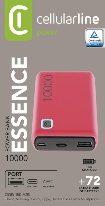 Produktbild Cellularline Essence (10000 mAh, 12 W, 37 Wh)