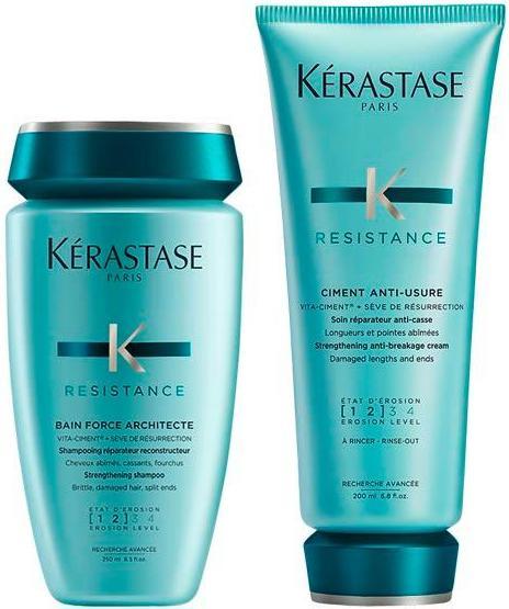 Kérastase Resistance Pflegeduo Set (Shampoo 250 ml + Conditioner 200 ml) (Haarpflege set)
