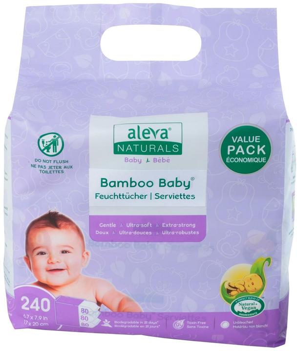 Immagine prodotto Aleva Naturals Vorteilspack Bambus 240 Stk. (240 Pezzo/i)