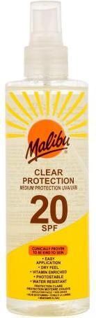 Actual product image Malibu Clear Protection (Sun cream face, SPF 20, 250 ml)