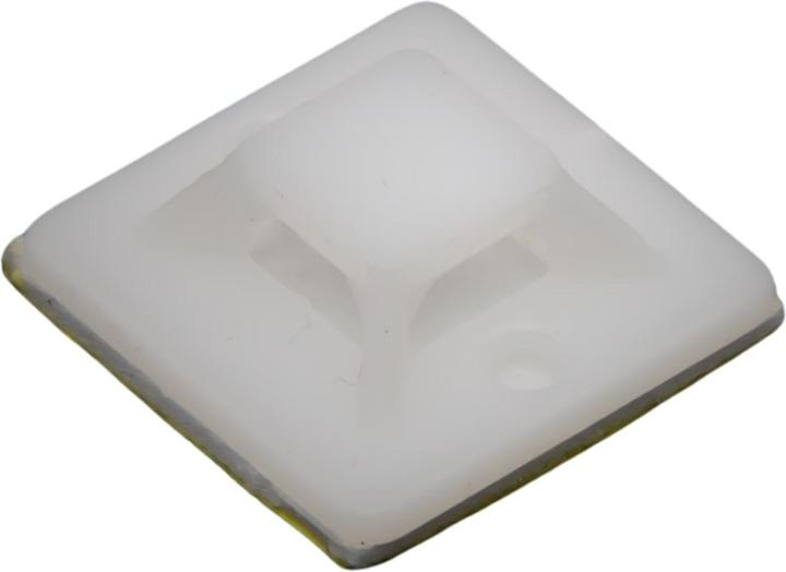 Image du produit Purecrea 20x20mm Socle de serre-câbles blanc autocollant (Boucles de fixation, 20 mm, 1 pcs)