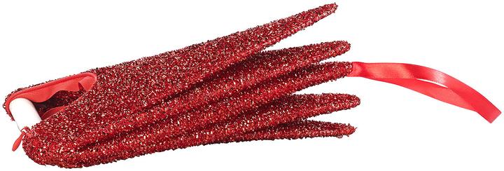 Immagine prodotto Britesta Set di 2 stelle di Natale pieghevoli da appendere, rosso scintillante, Ø 40cm