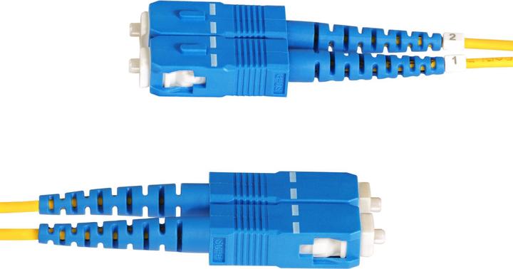 Produktbild StarTech com 50m OS2 LWL Patchkabel LC zu SC (UPC) Singlemode Duplex, 9/125µm, 10G, Biegeunempfindli (CAT6, 50 m)