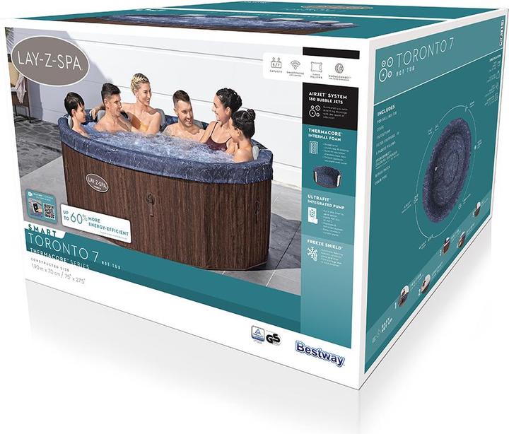 Produktbild Bestway Lay-Z-Spa Toronto ThermaCore SmartAirjet (7 Pers.)