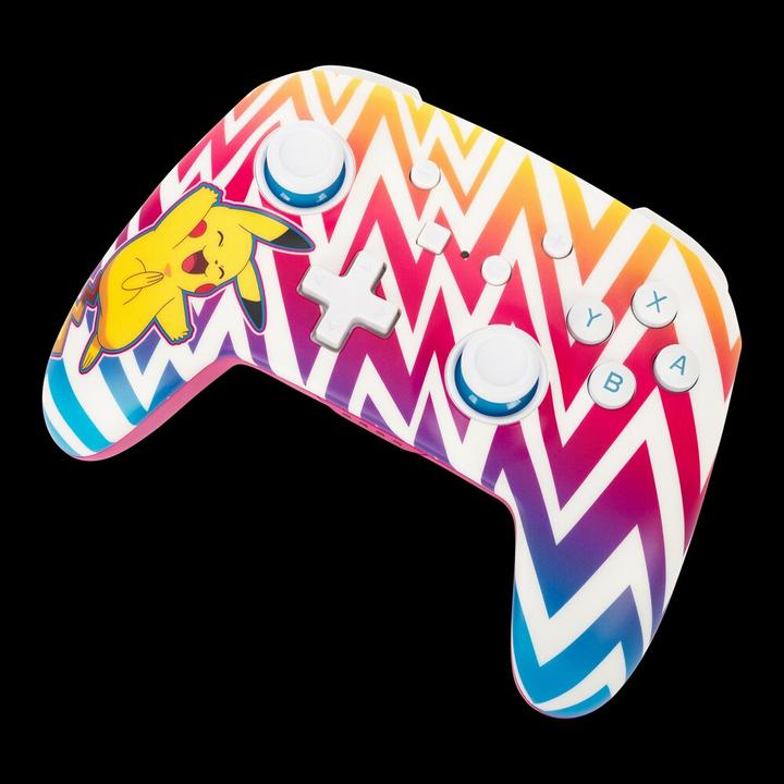 Actual product image PowerA Enhanced Wireless Controller Vibrant Pikachu (Switch, Switch Lite, Switch OLED)
