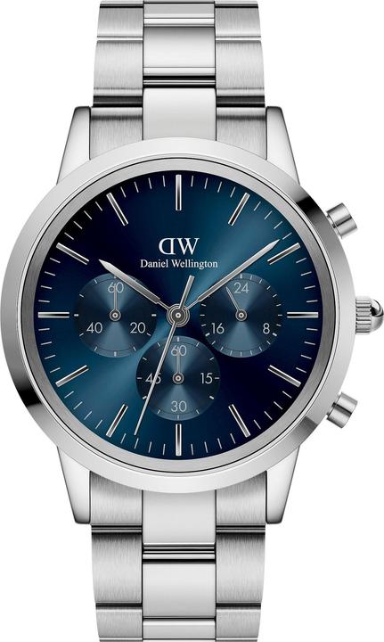 Immagine prodotto Daniel Wellington Iconic Chronograph Link Silver Arctic Sunray (Cronografo, 42 mm)