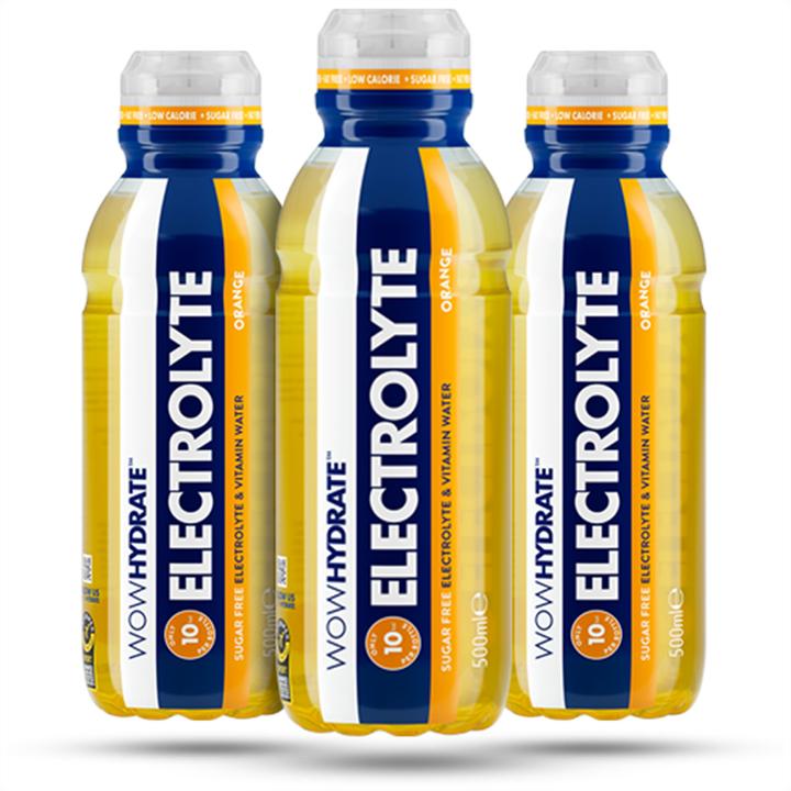 Actual product image Wow Hydrate Electrolyte Water (12 x 500ml) (Orange, 12 x)