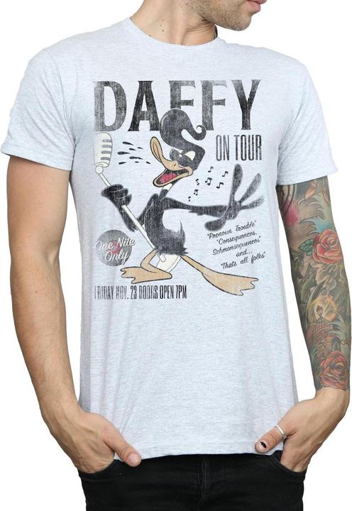 Image du produit Looney Tunes T-Shirt Concert Daffy Duck pour homme (L)