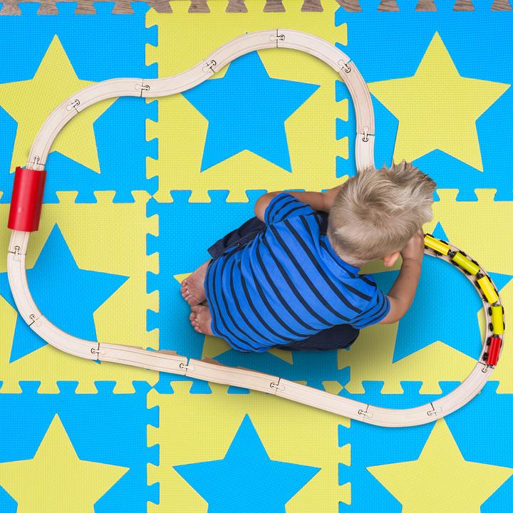 Actual product image Relaxdays Puzzle mat stars (32 x 32 x 1 cm)