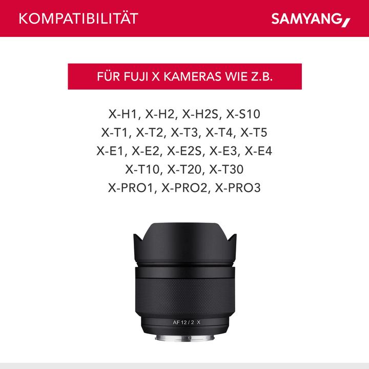 Actual product image Samyang AF 12mm f/2 Fujifilm X (Fujifilm X, APS-C / DX)