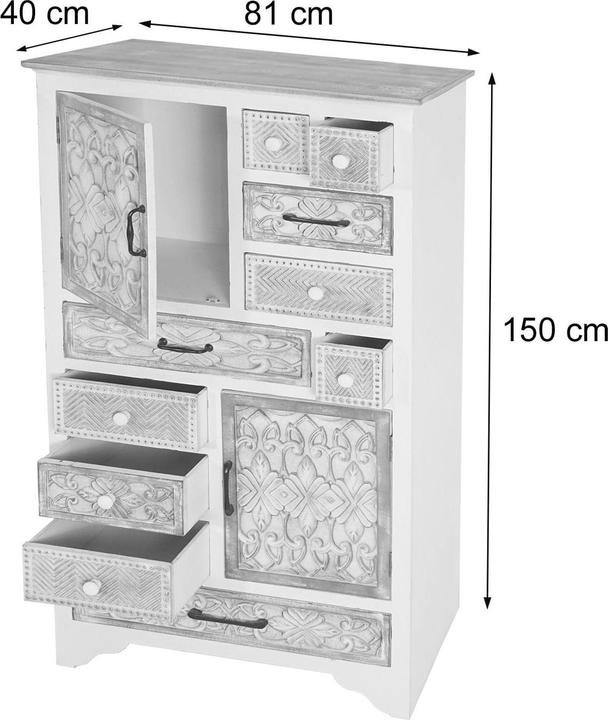 Image du produit Jamb shabby et chic (81 x 40 x 150 cm)