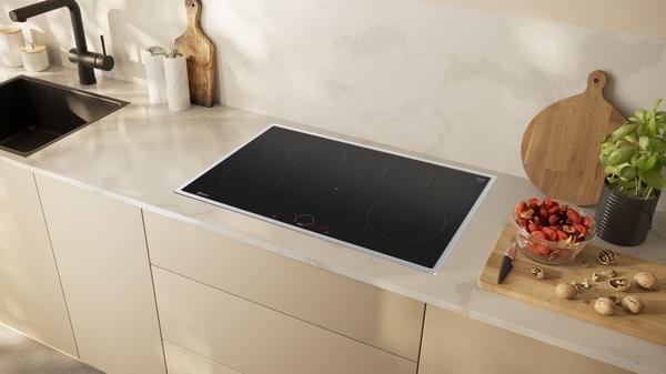 Actual product image Neff N 70, Induction hob, 80 cm, Black, With overlying frame, T58SHF1L0