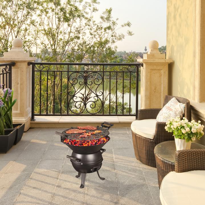 Actual product image Relaxdays Cast Iron BBQ (35 cm)