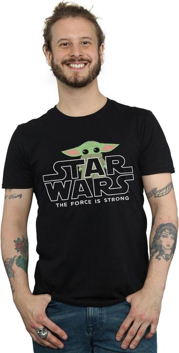 Actual product image Star Wars Mens The Mandalorian The Child Strong T-Shirt (M)