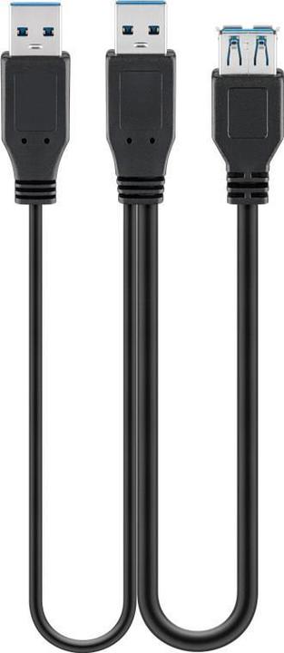 Actual product image Goobay USB / power cable (0.30 m, USB 3.0)