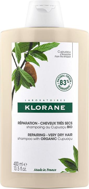 Klorane Reparierendes Shampoo mit BIO-Cupuaçu (400 ml, Flüssiges Shampoo)