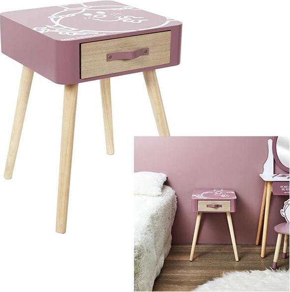 Image du produit Sombo Table de chevet Madame Princesse (35 x 35 x 48 cm)