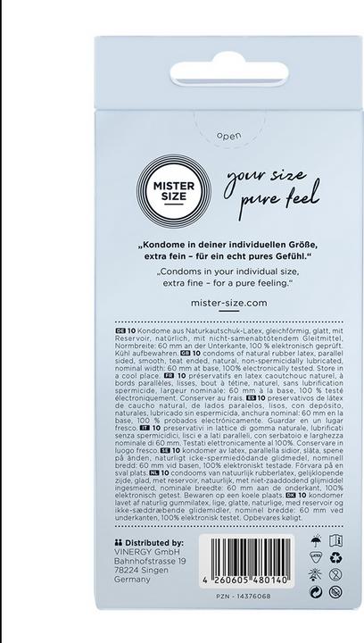 Image du produit Mister Size 60 (10 pcs)