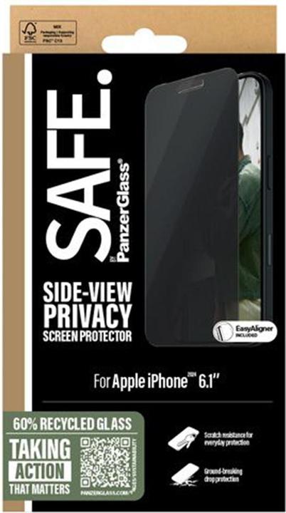 Immagine prodotto PanzerGlass SAFE by PG Priv Scrn iPhone 16 6.1 UWF (1 Pezzo/i, Apple iPhone 15, Apple iPhone 16)