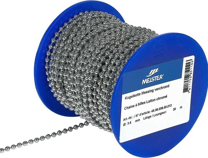 Image du produit Meister Chaîne à boules 3.6mmx30m chromée (30 m)