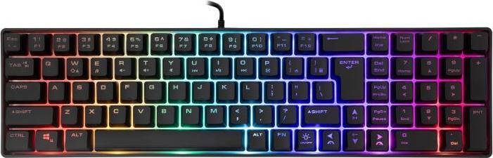 Immagine prodotto White Shark Tastiera a membrana Shark Gaming GLADIUS, layout US, nero (GK-001114) (DE, Cablato)