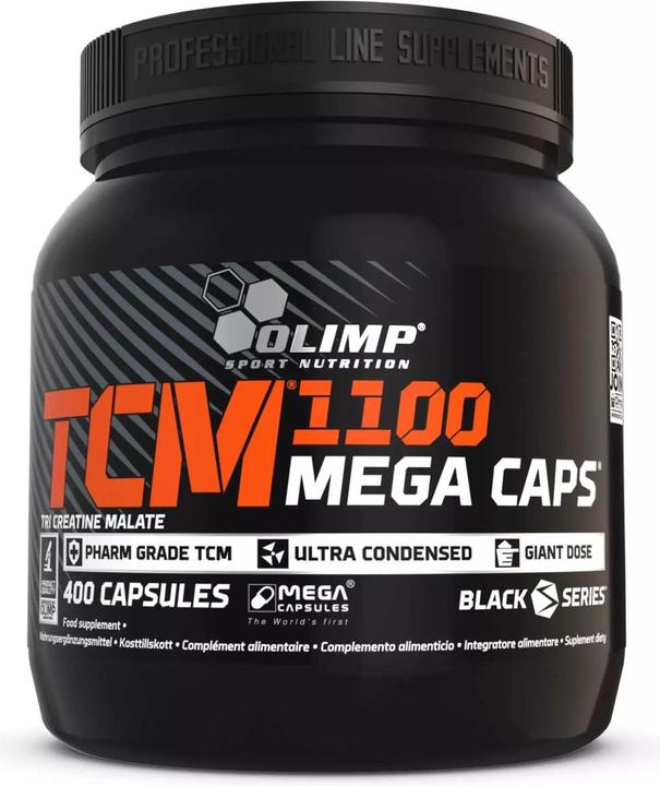 Immagine prodotto Olimp Sport Nutrition Tri-Creatina Malato (TCM) 1100 Mega (400 Pezzo/i, Pillole, 400 g)