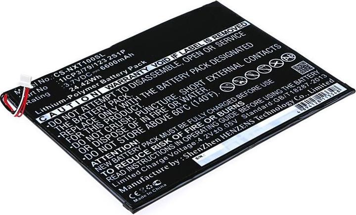 Image du produit CoreParts Batterie pour tablette Nextbook (6600 mAh)