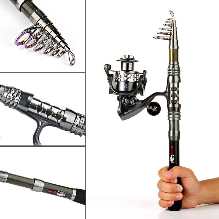Actual product image Sougayilang Fishing complete sets with carrying bag 2.4M (Telescope, 240 cm)