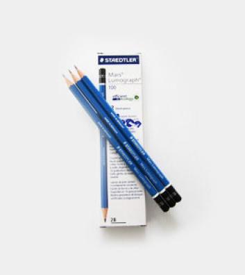 Actual product image Staedtler Mars Lumograph 100 (2 mm, HB, 1 x)