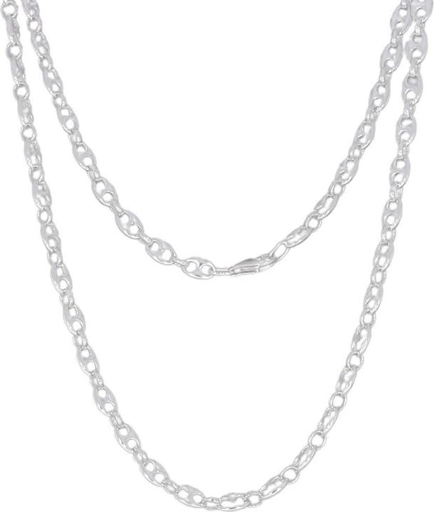 Produktbild Luxxos Bohnenkette 5,00 mm aus 925 Sterling Silber (925 Sterling Silber, 60 cm)