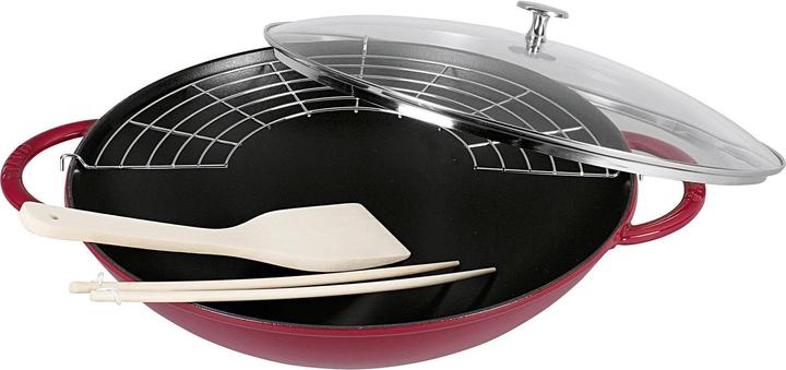 Immagine prodotto Staub Wok con coperchio in vetro (37 cm, Wok, Ghisa)