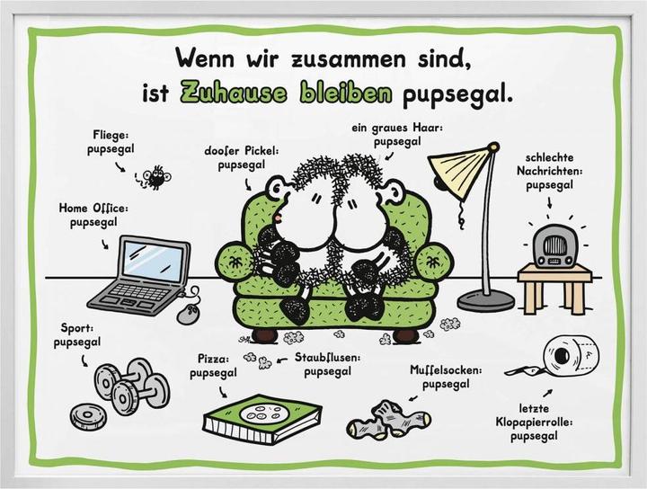 Produktbild Sheepworld Zuhause bleiben pupsegal (40 x 30 cm)