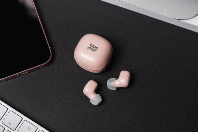 Actual product image Wired headphones Blue Star BLUE STAR wireless earphones bluetooth TWS Mini A19 pink (3.50 h, Wireless)