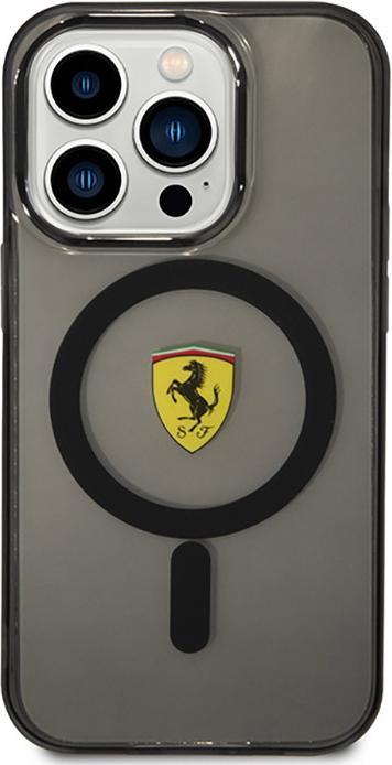Ferrari FEHMP14XURKK Custodia rigida per iPhone 14 Pro Max 6,7" nera/nera Traslucida Magsafe (Apple iPhone 14 Pro Max)