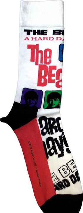 Actual product image The Beatles Unisex Adult A Hard Day's Night Colours Socks (40.5 - 45.5)