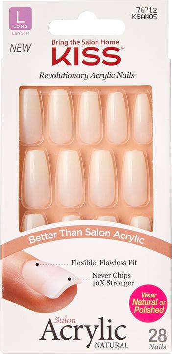 Actual product image KISS Salon Acrylic Natural (Artificial nails, Transparent)
