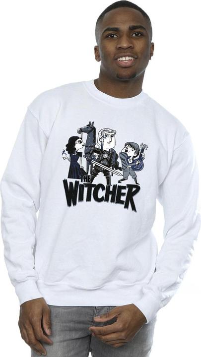 Actual product image Netflix Mens The Witcher Team Illustrated Sweatshirt (XXL)