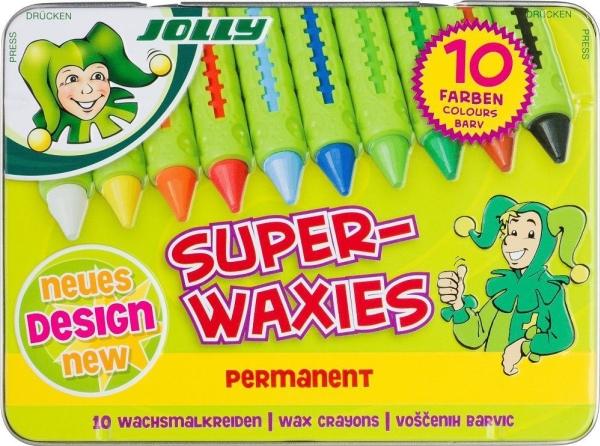 Produktbild Jolly 10 SUPERWAXIES Wachsmalstifte farbsortiert (Mehrfarbig, 10 x)