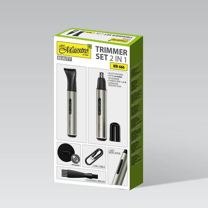 Produktbild Maestro Zestaw trymerów 2w1 USB MR-666