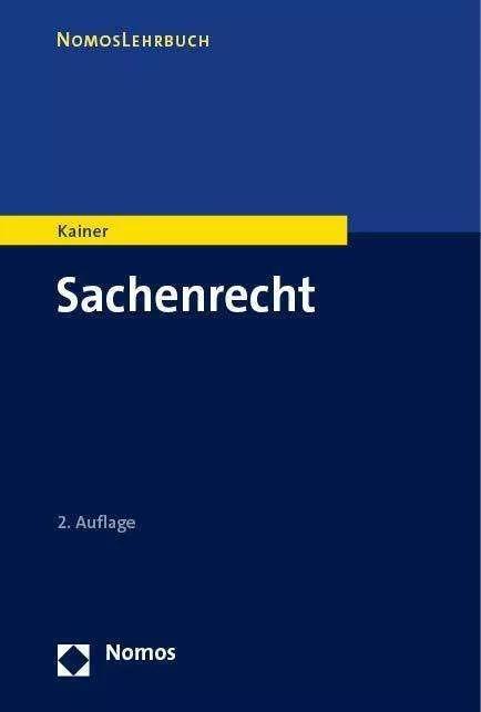 Immagine prodotto Sachenrecht (Tedesco, Friedemann Kainer, 2023)