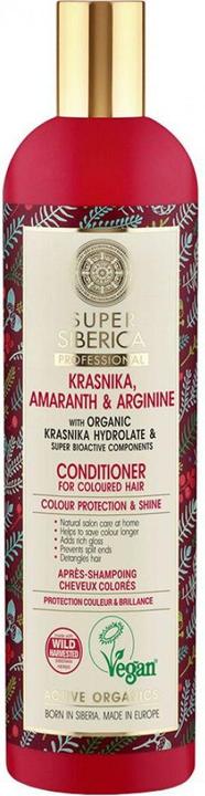 Natura Siberica Super Krasnika Amaranth & Arginin Conditioner für coloriertes Haar, 400 ml (400 ml)