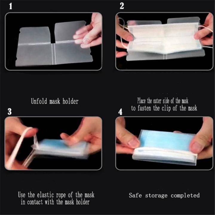 Actual product image Cover-Discount 4 pcs. Practical storage for foldable hygiene mask (4 x)