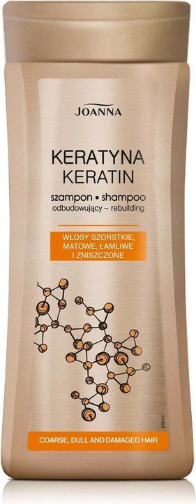 Joanna Keratin Shampoo für raues und geschädigtes Haar 200ml (200 ml, Flüssiges Shampoo)