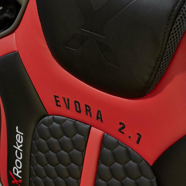 Actual product image X Rocker Chaise de jeu Evora 2.1 audio sans-fil Noire/Rouge