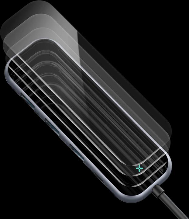 Actual product image Baseus Mirror Series Multifunctional Hub (USB-C, 7 Ports)