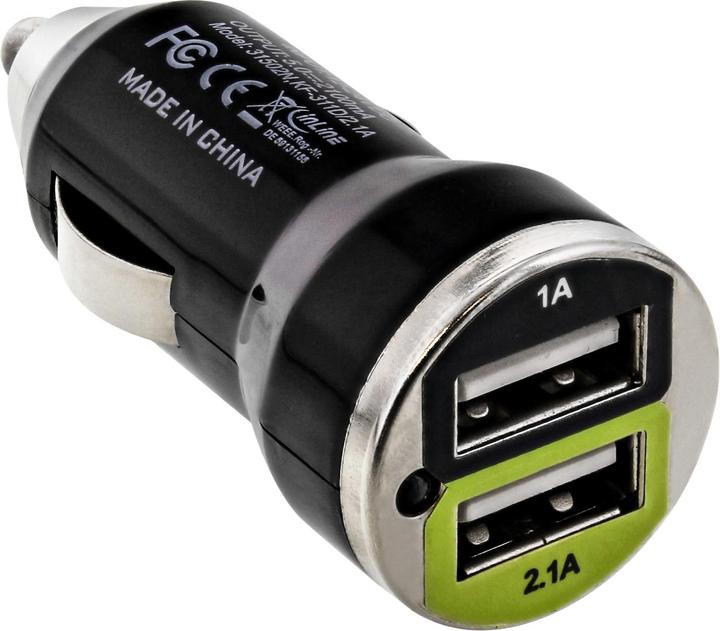 Produktbild InLine USB KFZ Ladegerät Stromadapter