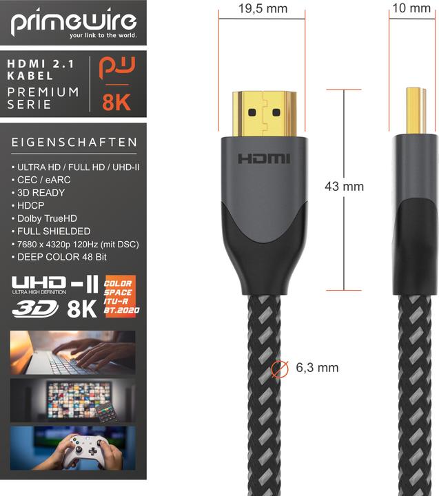 Actual product image Primewire HDMI – HDMI (4 m, HDMI)