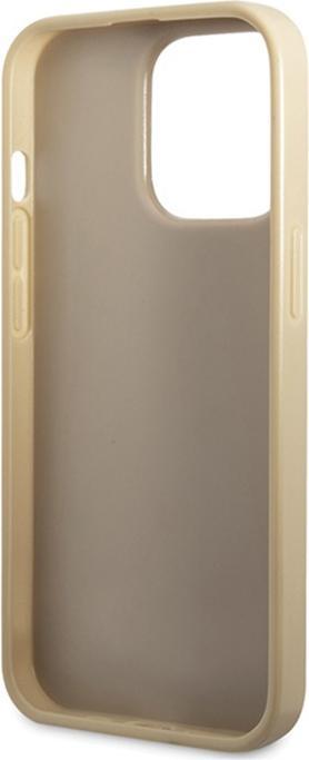 Productafbeelding Guess GUHCP13XHG4SGD iPhone 13 Pro Max 6,7" złoty/goud hardcase Glitter Script Big 4G (Apple iPhone 13 Pro Max)